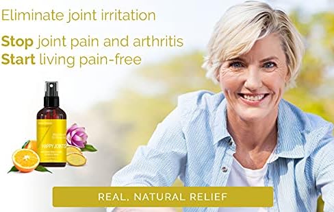 Miniatura 4 de Seven Minerals, Spray de magnesio Happy Joints Potente mezcla de aceite de magnesio hecha en Estados Unidos con aceites esenciales (cúrcuma,