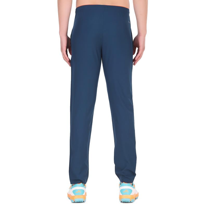 Image of Vector X Solid Men Sports Trousers 100% Polyester with Zipper Pockets(Pack of 1)