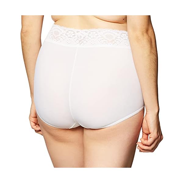 Bali womens Light Control Tummy Panel Panty Dfx70j 2-pack shapewear briefs, White Garment/White Garment, Medium US