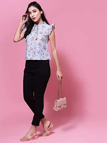 Image of OOMPH! Women's Crepe Floral Relaxed Fit Shirt