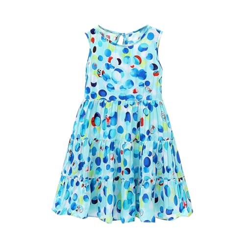 Summer Children's Dress Rayon Silk Girl's Cake Dress Big Child Boho Beach 3 16 Years Casual Dresses Toddler