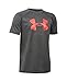 Under Armour Boys' Tech Big Logo T-Shirt, Carbon Heather (120), Youth Large