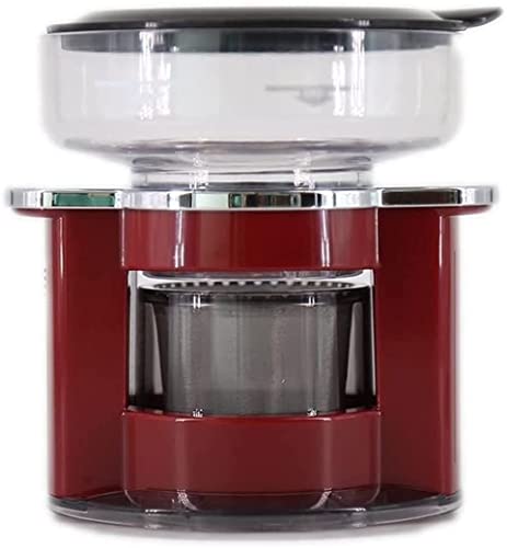 Image of PLYLAY Coffee Machine Drip Coffee Machine Programmable Coffee Machine Automatic Household Small Hand Coffee Machine Suitable For Brewing Coffee (Color : Rojo), 20240311