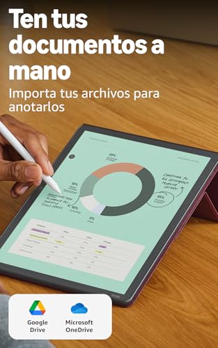 Miniatura 8 de Amazon Kindle Scribe Colorsoft (última gen.): fino, ligero y rápido, con pantalla a color de 11" similar al papel y luz frontal; escribe en cuadernos integrados, documentos y libros (64 GB, grafito)