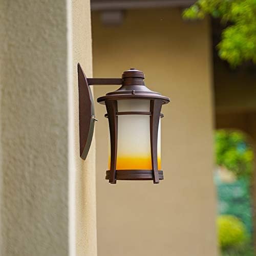 7W LED wall Lantern Traditional, Frosted glass, Outdoor/Indoor Gate Door-side Garage Wall Sconces Light Fixture Waterproof IP54