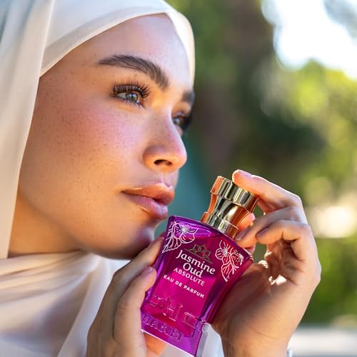 H HABIBI Jasmine Oud Absolute Arabian Perfume for Women - 2.5 oz (75ML) Long Lasting Women's Fragrances, Woody Floral Scent with Leather, Rose & Oud Notes - Image 6