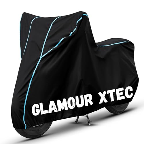 Image of Bike Cover for Glamour Xtec 100% Waterproof, Dustproof & Scratch Resistant| Fully Bottom Elastic UV Resistant Heavy Duty Body Cover | All Weather Outdoor Use