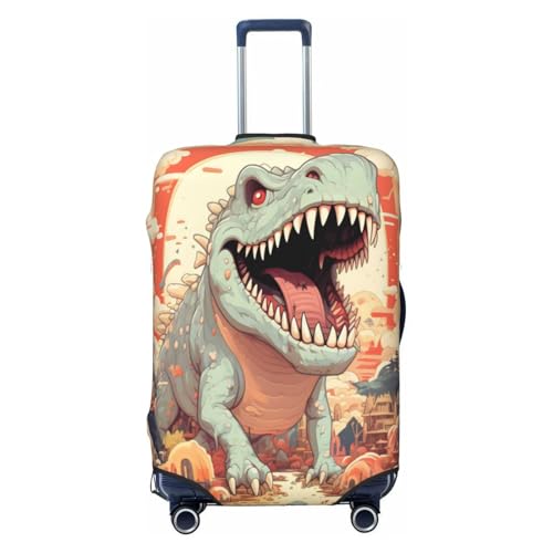 Luggage Cover Protector Animal Dinosaur Art Pattern Suitcase Cover With Zipper, Luggage Cover For 22