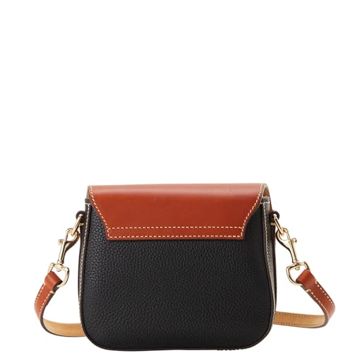 Dooney & Bourke Handbag, Pebble Turnlock Flap Saddle Crossbody - Black4
