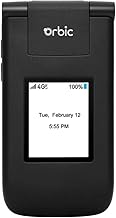 Journey V 4G LTE Basic Flip Phone with 2.8" Screen, Camera, Wi-Fi, Bluetooth, 3.5mm Audio Jack, Upto 10-Days Standby Battery Power, US Model Unlocked for Verizon, T-Mobile, US Carriers - Black