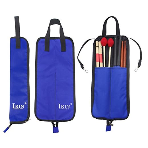 Drumstick Bag Case, Buytra Drum Stick Holder Percussion Drum Mallet Bag with Floor Tom Hooks, Blue