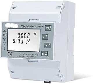 SDM630 Modbus V2, MID, RS485, Din Rail KWH Three Phase Energy Meter, Power Meter, Electricidad Smart Life Kwh Meter 220v