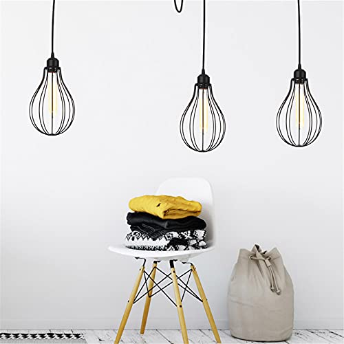 Lámpara de techo ajustable de estilo industrial vintage negro 2 luces 4