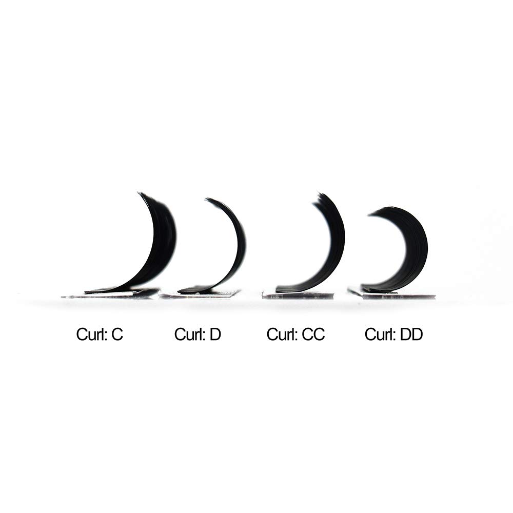 Flat lashes 0.15 0.20 Ellipse Flat Lashes C CC D DD Curl Flat lash extensions Matte BlacK Eyelash Extensions 9-16 MIX (CC-0.15, 9-16 MIX)