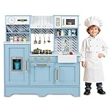 HOMASIS Cuisine de Juguete Infantil, Cuisine Réalisteen en Bois avec...