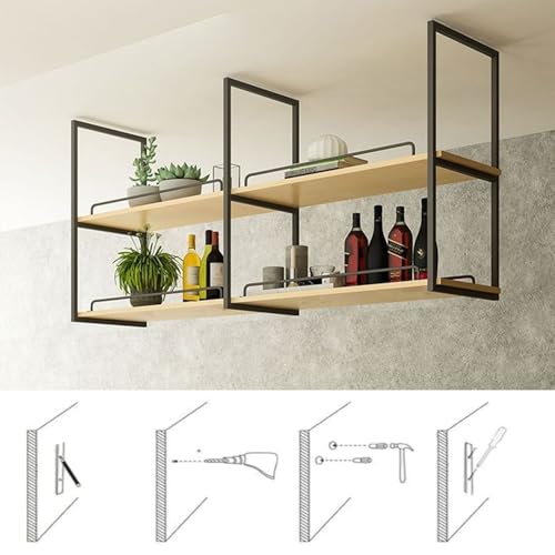 Étagères de plafond en métal pour optimiser l'espace des petits bars et salons - 7