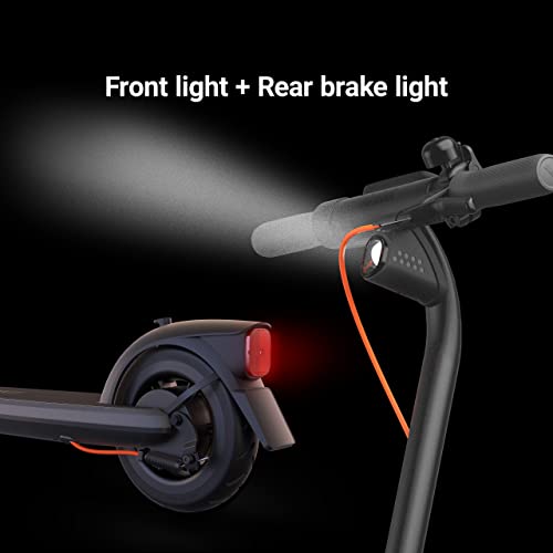 Segway Ninebot E2 Plus Electric KickScooter- 300W Brushless Motor, Up to 15.5 Mile Range & 15.5 MPH, 8.1" Shock-Absorbing Tires, Electronic Drum Brake, UL-2272 Certified - Thumbnail 7