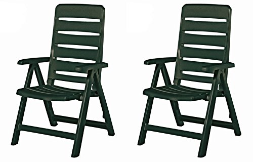 2 Kettler Nizza Gartenmöbel Klappsessel in grün