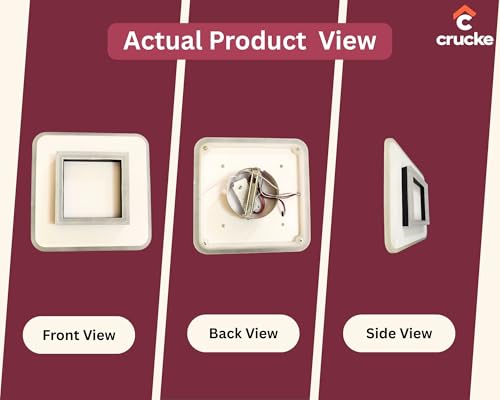 Image of 50W LED Ceiling Surface Light | 3-in-1 Colour Modes (Warm /Cool /Natural) | Bright Decorative Panel Light for Bedroom, Living Room, Kitchen, Hall & Office (Square)