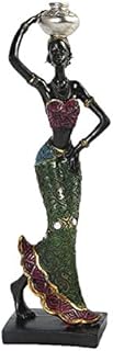 AUTOECHO Beauty Girl Statue Decoration, African Lady Sculpture, Lady Women Figurine, Collectible Art Piece Human Decorative, Home Black Figurines, Creative Crafts Dolls Ornaments