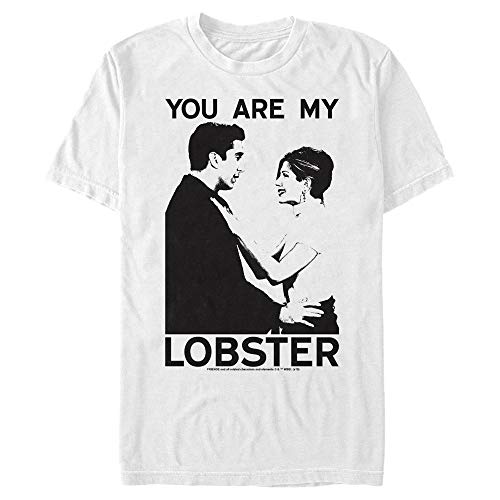Image of Warner Bros Unisex's Ross and Rachel T-Shirt, White, Medium