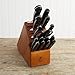 HENCKELS Classic Razor-Sharp 16-Piece Knife Block Set, Chef Knife, Bread Knife, German Engineered Informed by 100+ Years of Mastery