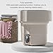 Portable Washing Machine, 18L Large Capacity Foldable Mini Washer with Drain Hose, 2/3 Water Filling for Deep Cleaning, for Undergarments, Socks, Apartments, Dorm, Travel Laundry