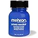 Mehron Makeup Liquid Face & Body Paint, BLUE - 1oz
