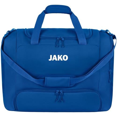 Sac de sport Jako One avec compartiment inférieur double zip grand volume L bleu
