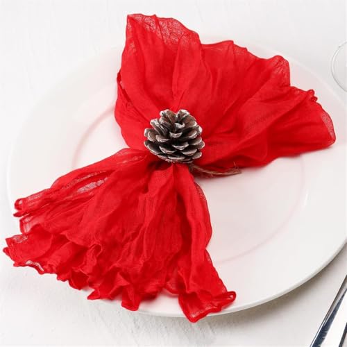 Servilletas de Tela Pack de 6, 50.8 cm x 50.8 cm, Rojo miniatura 1