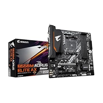 Placa Mãe Gigabyte B550M AORUS Elite AX, Chipset B550, AMD AM4, mATX, DDR4