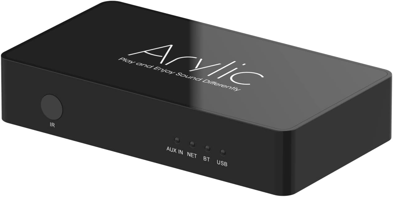 WiFi & Bluetooth 5.0 Audio Preamp Receiver, Wireless Multiroom/Multizone Home Stereo Music Receiver with Airplay Spotify Connect and Remote Control for DIY Speakers - Arylic Up2stream S10