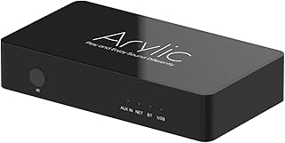 Arylic S10 WiFi & Bluetooth 5.0 preamplifier/Audio Receiver, Wireless multiroom/multizone Home Stereo Music Receiver Circuit Module with Airplay，Spotify Connect and Remote Control for DIY Speakers