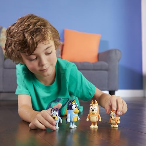 Bluey-Family-Figure-Pack-of-4-Robust-Poseable-Character-Toys-with-Bingo-Chilli-and-Bandit-Figures-Toddler-Sized-Animal-Figurines-for-Kids-Ages-3