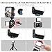 Flymile Pocket 3 Magnetic Mini LED Light Attachment, 8700K Adjustable Fill Video Light with Quick-Release Dual Cold Shoe Expansion Adapter for DJI Osmo Action 5 Pro/4/3 Camera Cage Accessories