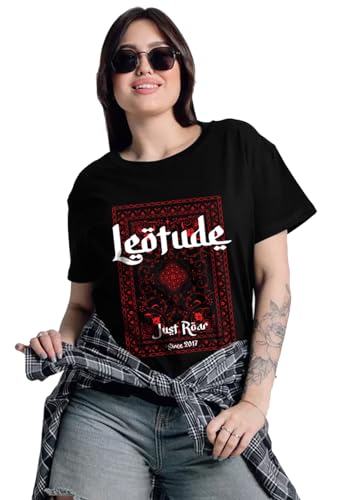 LEOTUDE Women's Cotton Oversized Fit T-Shirt
