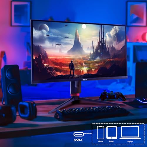 Image of RCA 27 inch Evolution Premium QHD Gaming Monitor | 240Hz, 2560 x 1440p Computer Monitor with Adaptive Refresh Technology & 1ms Response, HDR10, RGB Backlighting & Adjustable Stand | M27PG135F