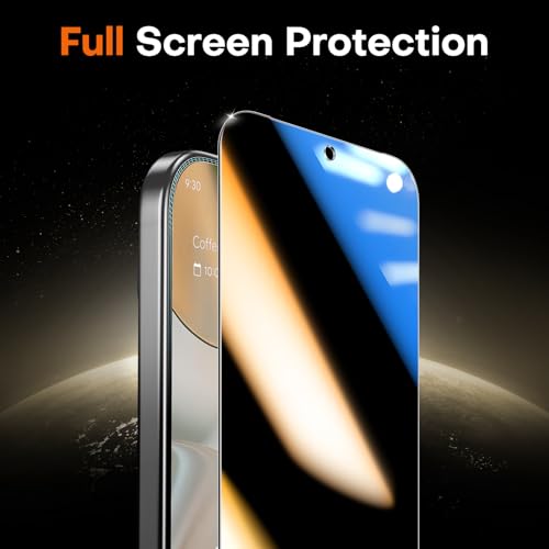 Image of TOCOL for Pixel 9 Privacy Screen Protector 6.3 9H Hardness Military Grade Shatterproof HD Tempered Glass Easy Installation 2 Pack