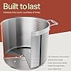 Stainless Steel Stockpot with Lid 12 Quart, Durable 18/8 Stainless Steel, Impact-Bonded Base for Even Heating, Riveted Handles, Oven & All Stove Compatible, Safe Up To 500°F (260°C) #4