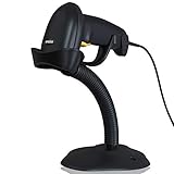 UPGRADED USB Barcode Scanner - Handheld Wired Barcode Scanner For Computer with Stand - Fast and Precise Auto Scan Support Windows/Mac OS/Android System - Work with Excel and Other Software
