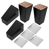 Protection des sols : chaque ensemble de pieds de table basse fuselés est équipé de patins antidérapants, évitant ainsi les rayures sur les sols lorsqu’ils sont utilisés comme pieds de canapé, de chaise, de commode ou de fauteuil