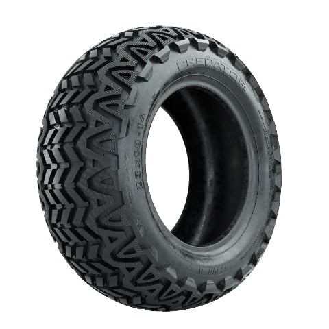 GTW Predator 23 Inch All Terrain Golf Cart Tire | 23x10-14 | 4-Ply | Universal Fit for 14 Inch Wheels | Smooth Ride and Low Road Noise