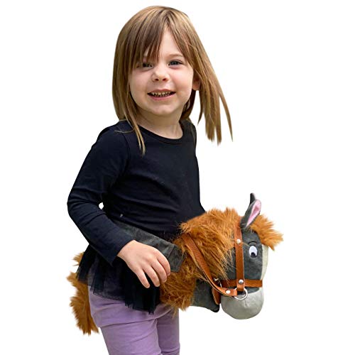 Papap Pony Original Handsfree Hobby Horse: Reimagined Stick Horse (Children Age 2-5) Hand-Crafted Plush Riding Toy for Toddlers and Preschoolers