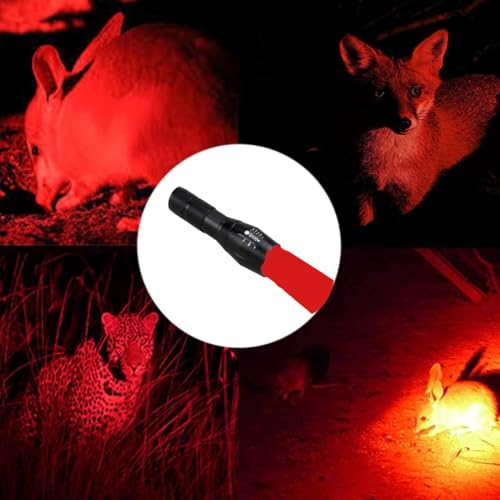 XLENTGEN 300 Yard Red Hunting Light Kit Zoomable Rechargeable with Switch - image 3