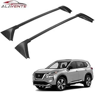 ALAVENTE Roof Rack Crossbar Compatible with Nissan Rogue 2021 2022 SV SL Platinum with Side Rails 110lbs Adjustable Luggage Cargo Carrier Bar Rooftop Aluminum Made for Canoe Kayak Bike