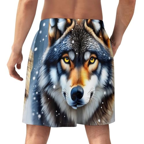 Breathable Pajamas Shorts for Men, Soft Lightweight Pajama Bottoms Elastic Waistband Lounge Shorts3