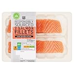 Co-op 2 Salmon Fillets Skin-on and Boneless, 220g