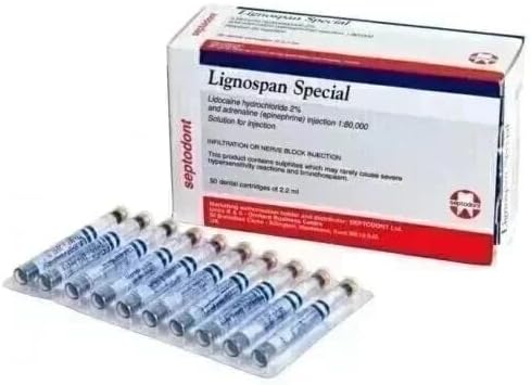 Ligno span Dental Special 50 Cart 1:80000 Same as Picture 2% (Free & Fast Shipping)