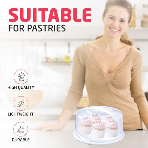 ACCURATE Plastic Cake Box, White (ROUND) - Image 5