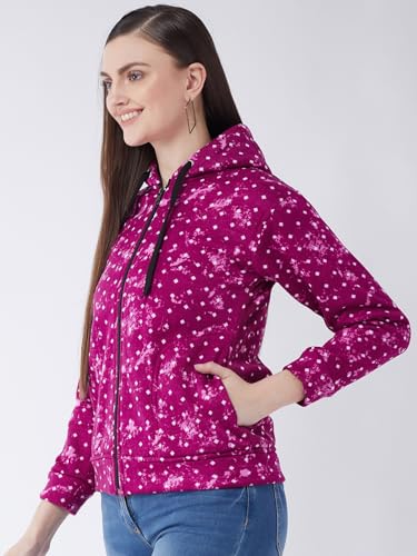 Image of Pivl Women's Fleece Blend Winter hooded Jacket.